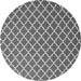 Machine Washable Trellis Gray Modern Rug, wshcon2435gry