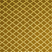 Square Machine Washable Trellis Yellow Modern Rug, wshcon2435yw