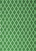 Machine Washable Trellis Emerald Green Modern Area Rugs, wshcon2435emgrn