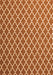 Serging Thickness of Machine Washable Trellis Orange Modern Area Rugs, wshcon2435org