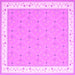 Square Abstract Pink Contemporary Rug, con2436pnk