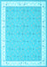 Machine Washable Abstract Light Blue Contemporary Rug, wshcon2436lblu