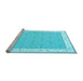 Sideview of Machine Washable Abstract Light Blue Contemporary Rug, wshcon2436lblu