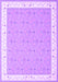 Machine Washable Abstract Purple Contemporary Area Rugs, wshcon2436pur