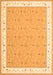 Serging Thickness of Machine Washable Abstract Orange Contemporary Area Rugs, wshcon2436org