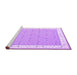 Sideview of Machine Washable Abstract Purple Contemporary Area Rugs, wshcon2436pur