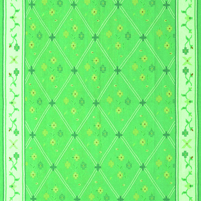 Abstract Green Contemporary Rug, con2436grn