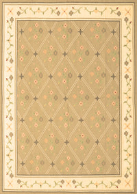 Abstract Brown Contemporary Rug, con2436brn