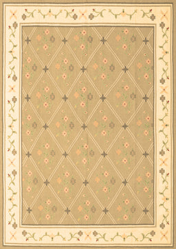 Abstract Brown Contemporary Rug, con2436brn