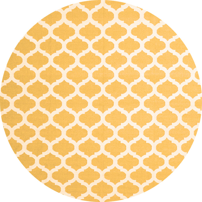 Square Trellis Orange Modern Rug, con2437org