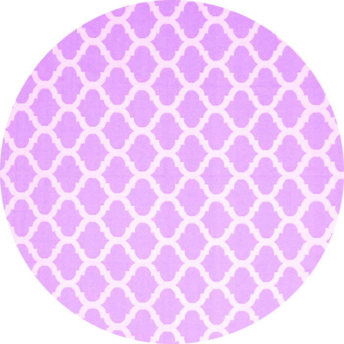 Round Trellis Pink Modern Rug, con2437pnk