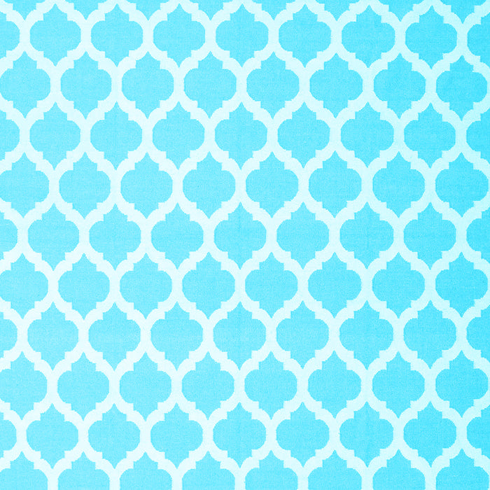 Machine Washable Trellis Light Blue Modern Rug, wshcon2437lblu