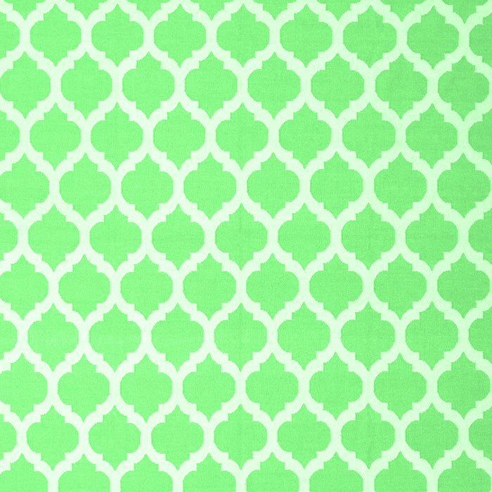 Machine Washable Trellis Emerald Green Modern Area Rugs, wshcon2437emgrn