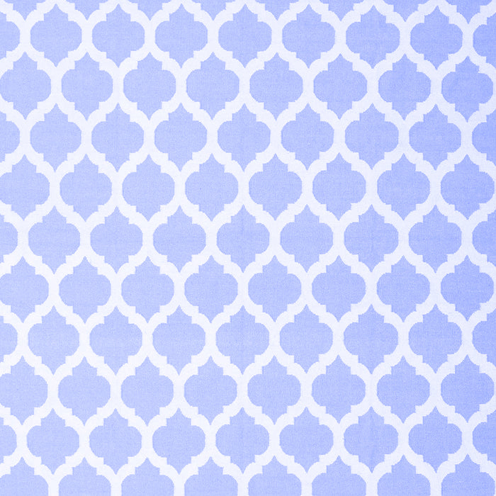 Machine Washable Trellis Blue Modern Rug, wshcon2437blu