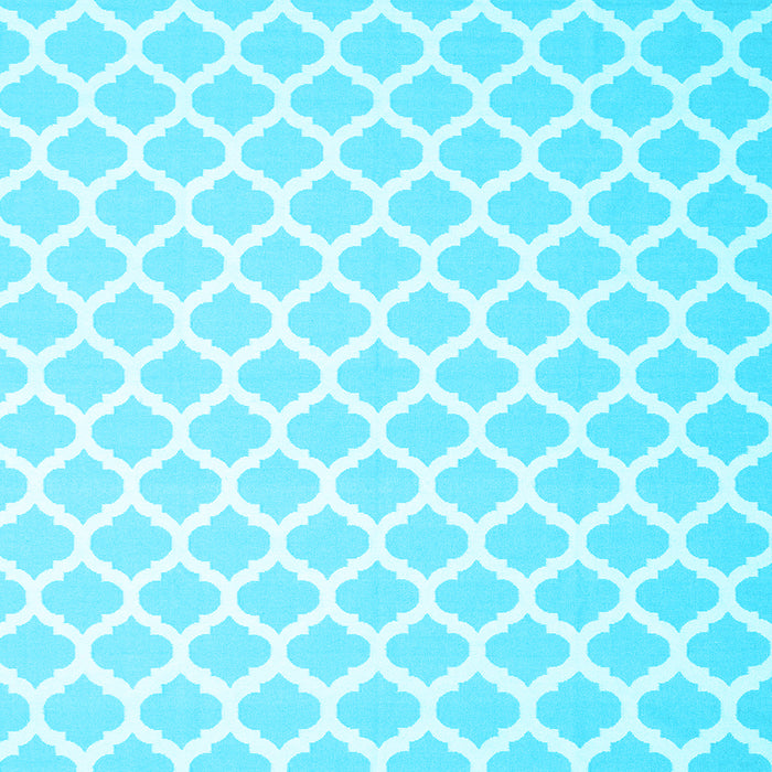 Square Machine Washable Trellis Light Blue Modern Rug, wshcon2437lblu