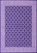 Abstract Purple Contemporary Rug, con2438pur