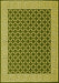 Machine Washable Abstract Yellow Contemporary Rug, wshcon2438yw