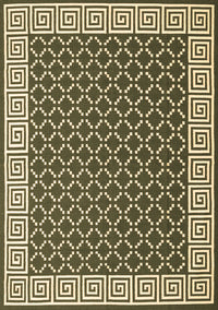 Abstract Brown Contemporary Rug, con2438brn