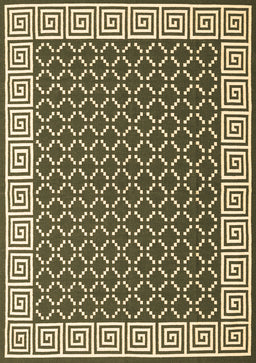 Abstract Brown Contemporary Rug, con2438brn