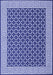 Machine Washable Abstract Blue Contemporary Rug, wshcon2438blu