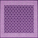 Square Machine Washable Abstract Pink Contemporary Rug, wshcon2438pnk