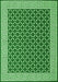 Abstract Green Contemporary Rug, con2438grn