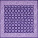 Square Machine Washable Abstract Purple Contemporary Area Rugs, wshcon2438pur