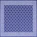 Square Abstract Blue Contemporary Rug, con2438blu