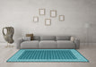 Machine Washable Abstract Light Blue Contemporary Rug in a Living Room, wshcon2438lblu