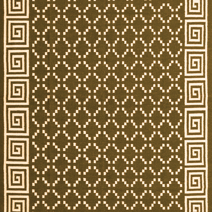 Abstract Orange Contemporary Rug, con2438org