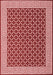 Abstract Red Contemporary Area Rugs