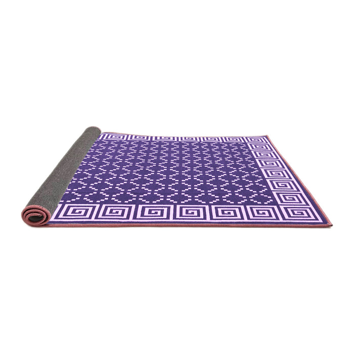 Sideview of Abstract Purple Contemporary Rug, con2438pur