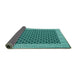 Sideview of Abstract Turquoise Contemporary Rug, con2438turq