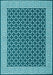 Abstract Light Blue Contemporary Rug, con2438lblu