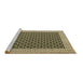 Sideview of Machine Washable Abstract Brown Contemporary Rug, wshcon2438brn