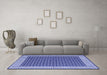 Machine Washable Abstract Blue Contemporary Rug in a Living Room, wshcon2438blu