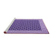 Sideview of Machine Washable Abstract Purple Contemporary Area Rugs, wshcon2438pur