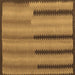 Square Southwestern Brown Country Rug, con2439brn