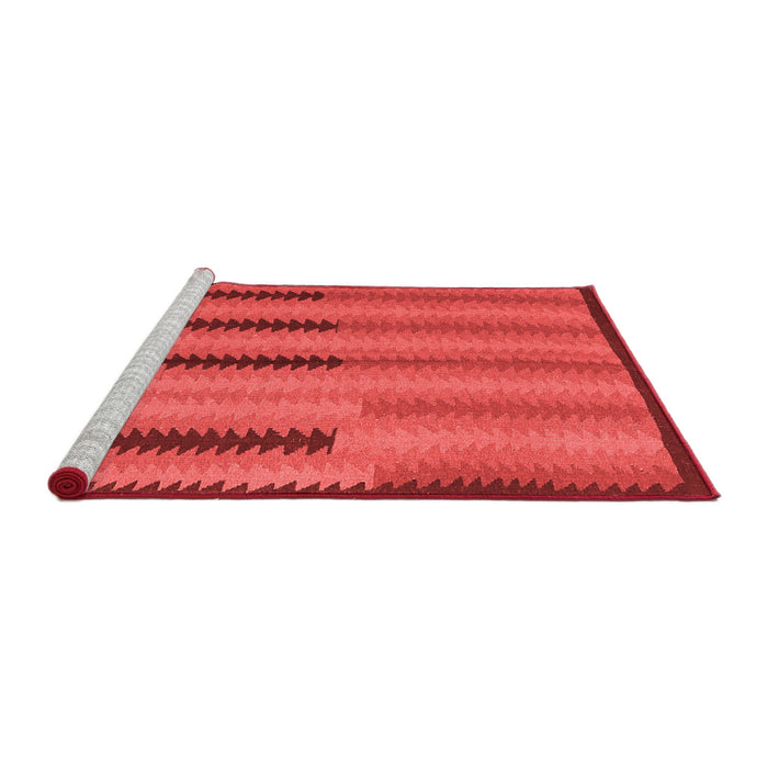 Country Red Washable Rugs