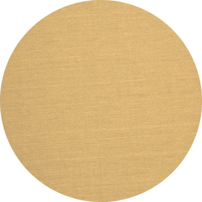 Round Machine Washable Solid Brown Modern Rug, wshcon243brn