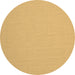 Round Machine Washable Solid Brown Modern Rug, wshcon243brn