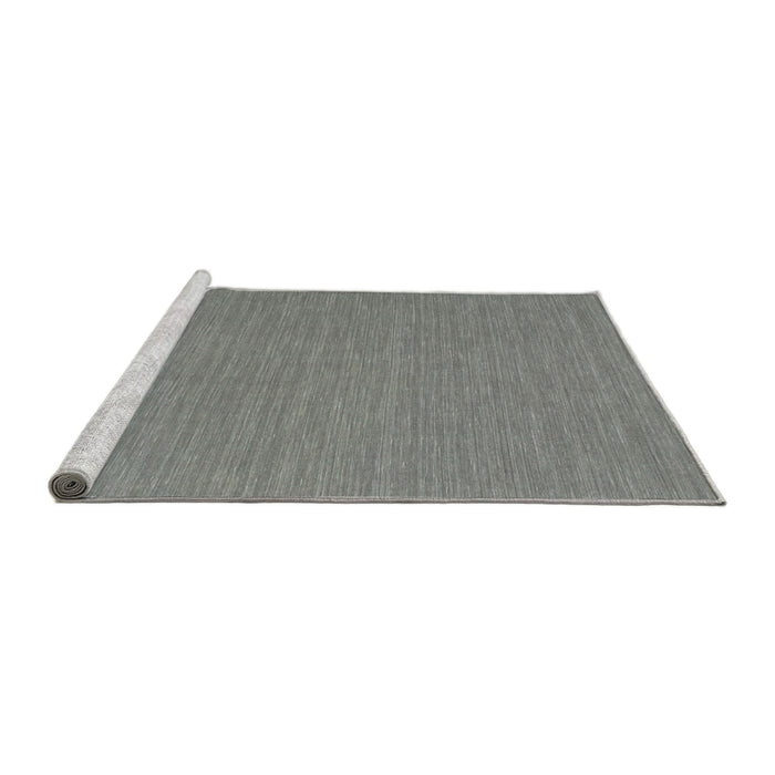 Serging Thickness of Machine Washable Contemporary Gunmetal Gray Rug, wshcon244