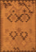 Serging Thickness of Machine Washable Southwestern Orange Country Area Rugs, wshcon2440org