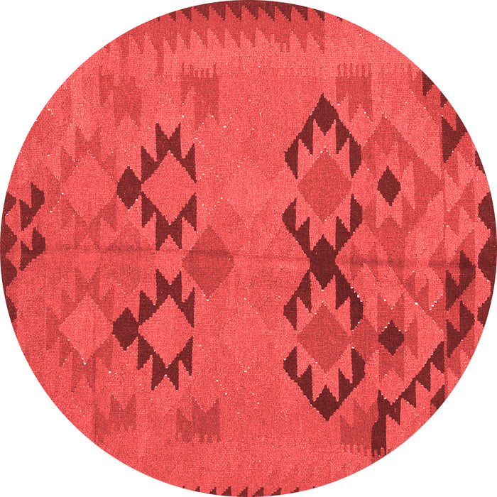 Machine Washable Southwestern Red Country Rug, wshcon2440red