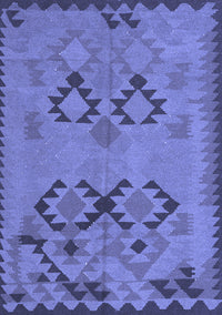 Southwestern Blue Country Rug, con2440blu