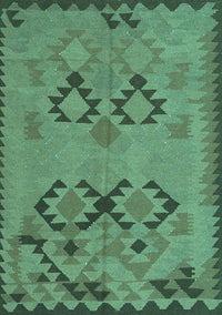 Southwestern Turquoise Country Rug, con2440turq