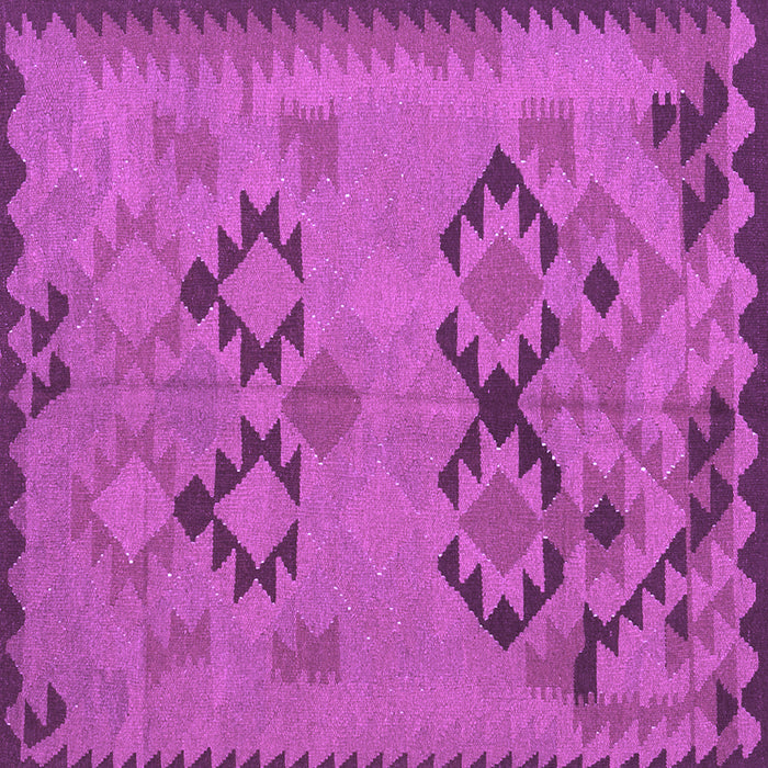 Square Southwestern Purple Country Rug, con2440pur