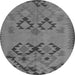 Machine Washable Southwestern Gray Country Rug, wshcon2440gry