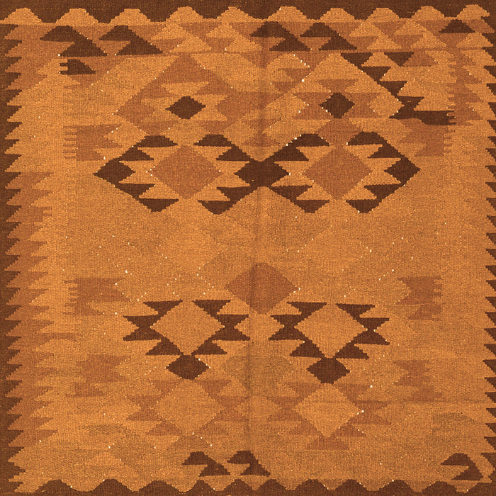 Serging Thickness of Southwestern Orange Country Rug, con2440org