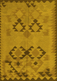 Southwestern Yellow Country Rug, con2440yw